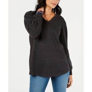 Style & Co Pleated Sleeve Tunic Sweater